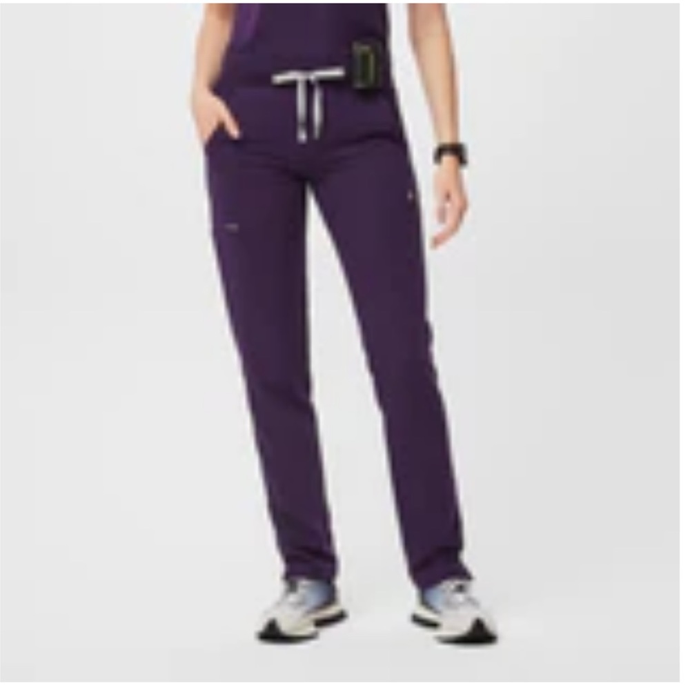 XXS petite Yola skinny scrub pants FIGS brand new purple jam